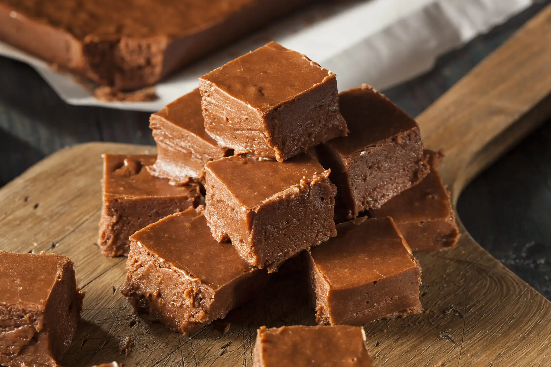 Vegan fudge made with a natural sweetener
