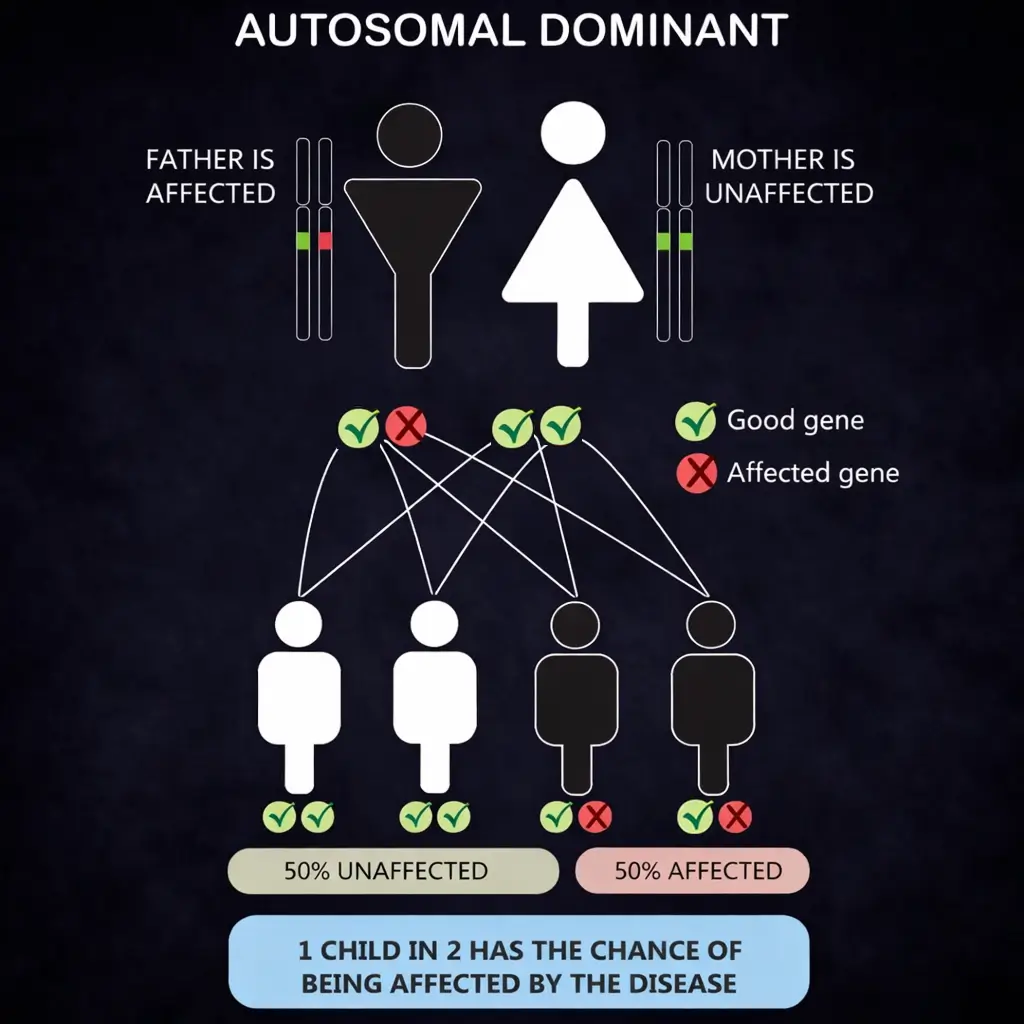 Automal dominant prenatal genetic testing