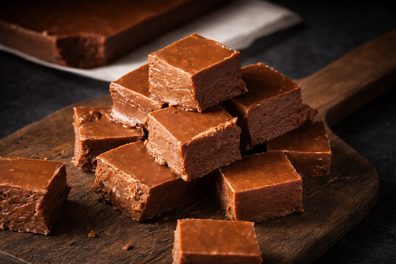 Vegan fudge made with a natural sweetener