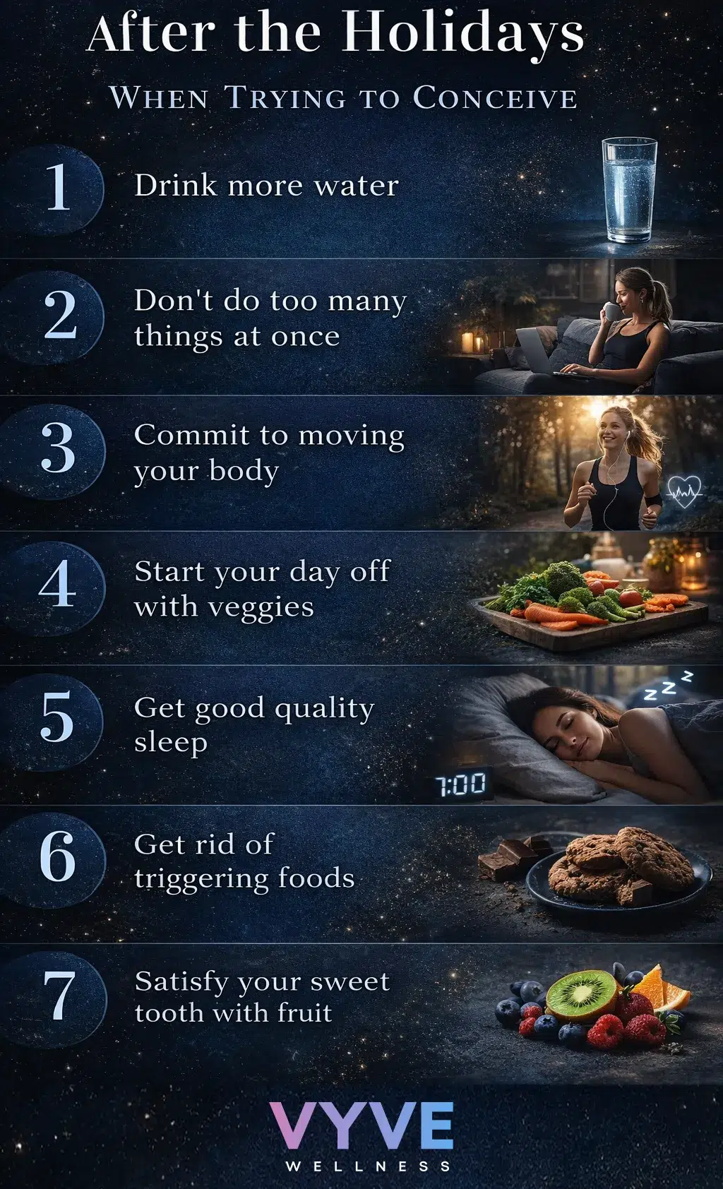 7 tips to support fertility after the holidays